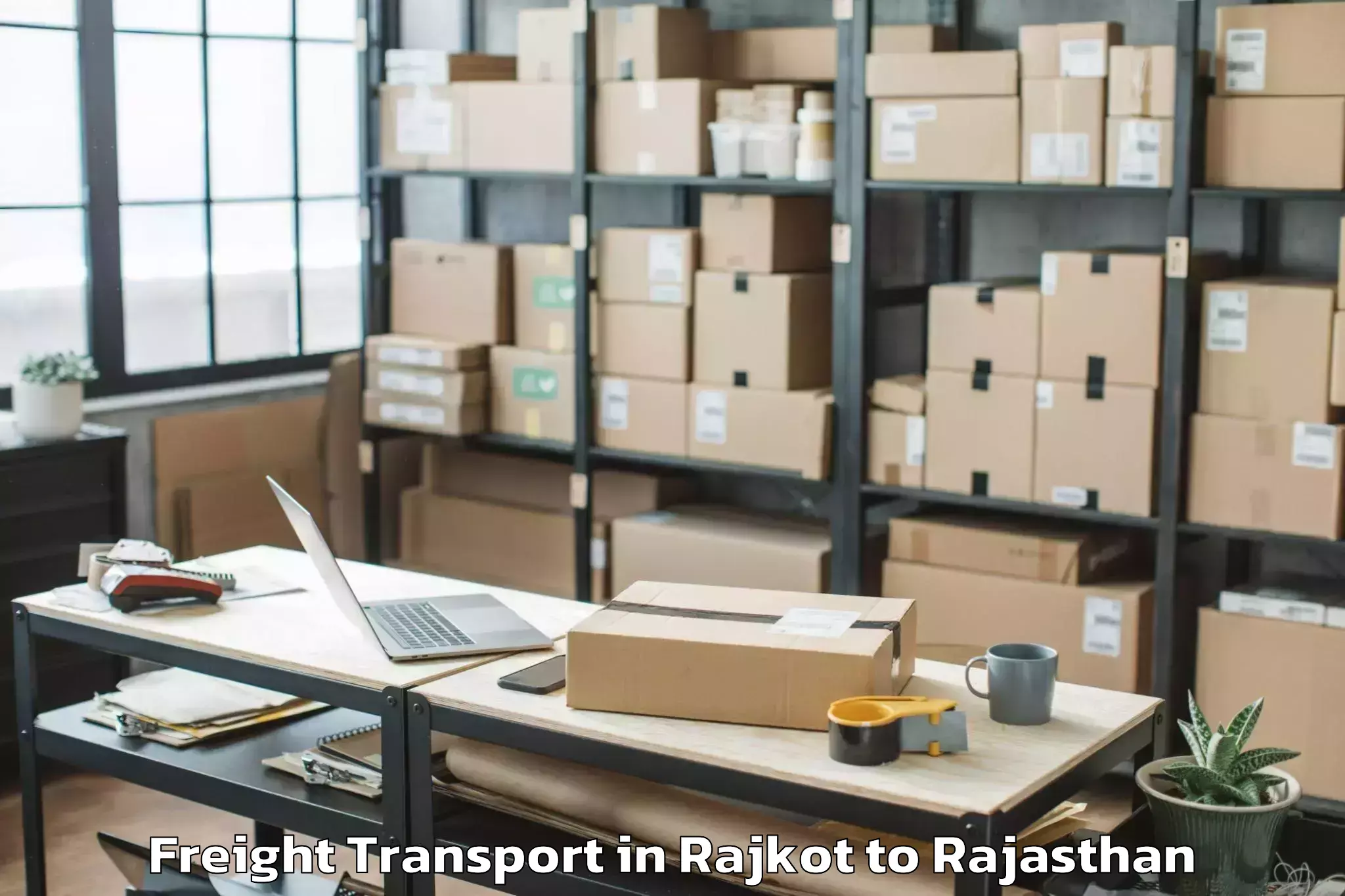 Expert Rajkot to Rajasthan University Of Veteri Freight Transport